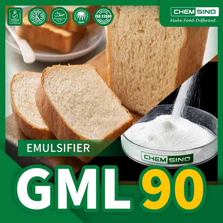 GML90% (E471): 食感と安定性を向上させる多用途の食品添加物