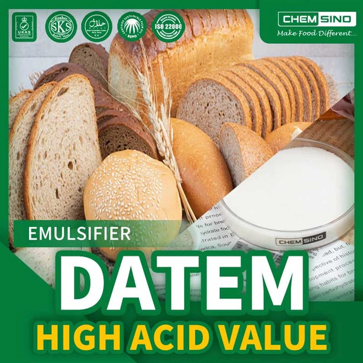 製パンおよび乳製品における DATEM E472e の高い酸価
