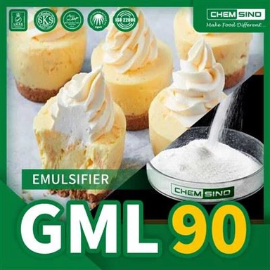 CAS 142-18-7 食品用乳化剤 E471 Gml 90% グリセロール モノラウレート