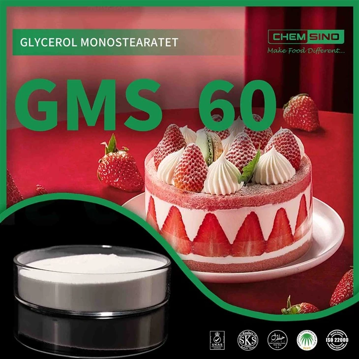 広く使用されているベストプライスのモノステアリン酸グリセロール 60 粉末 GMS 60 粉末 CAS No.31566-31-1